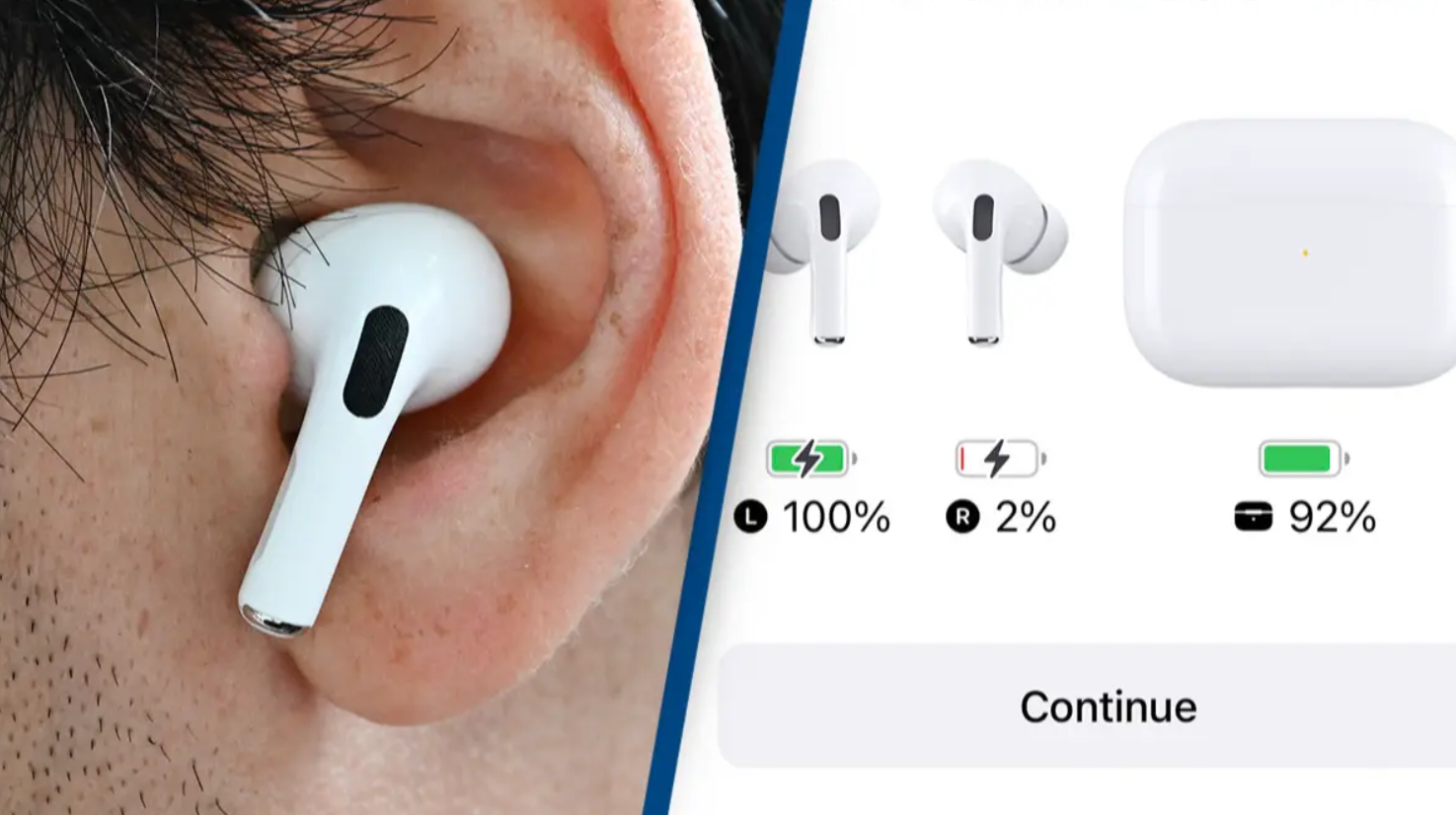 Cầm Airpods