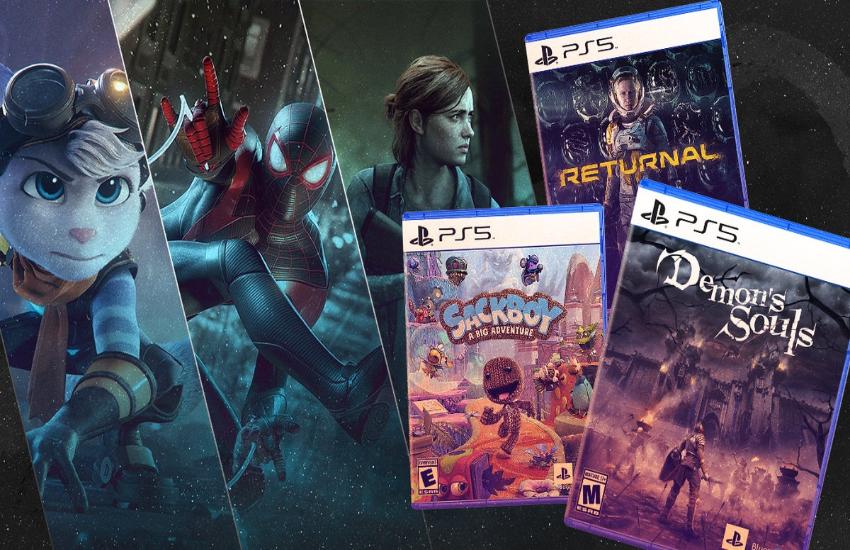 Cầm đĩa game PS5