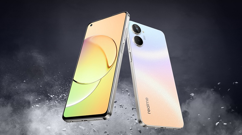 Cầm điện thoại Realme