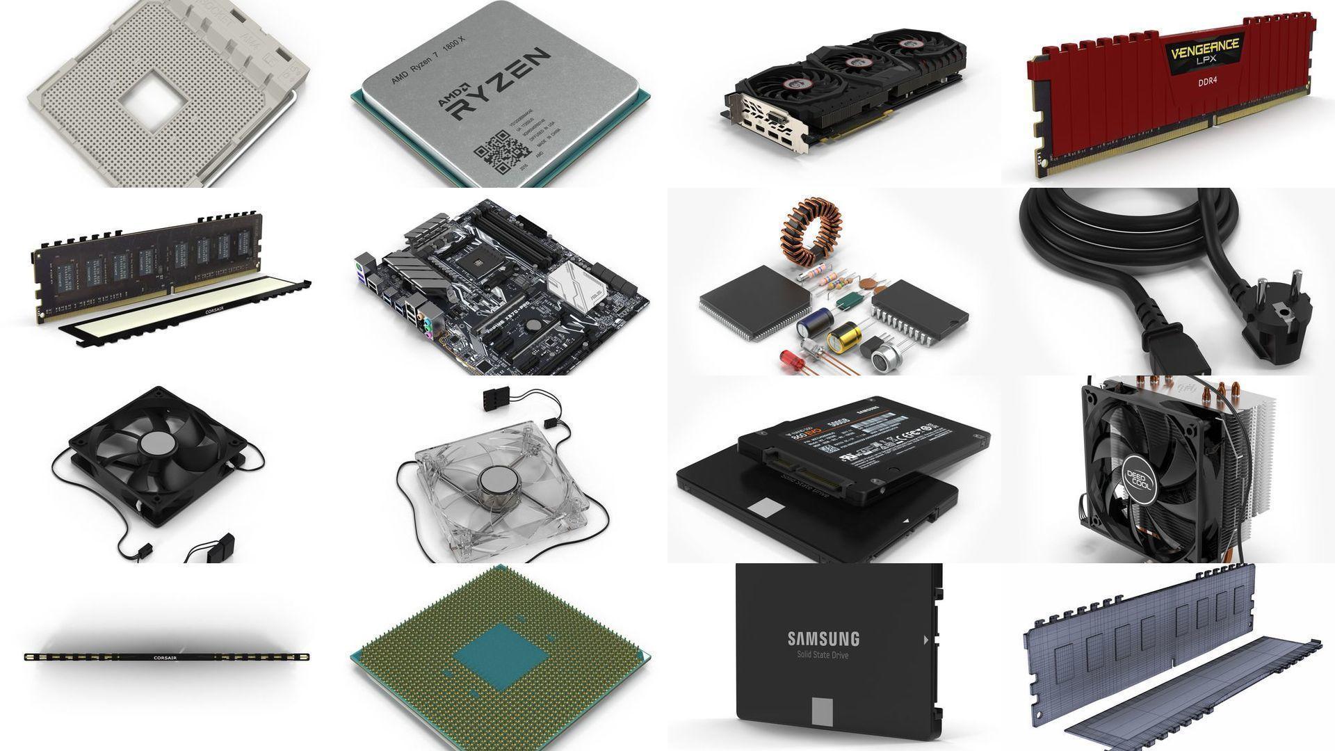 Cầm linh kiện máy tính - PC